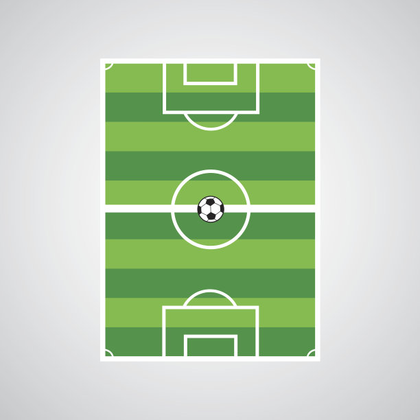 绿色足球场标志图片下载