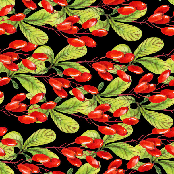 水彩伏牛花图片下载