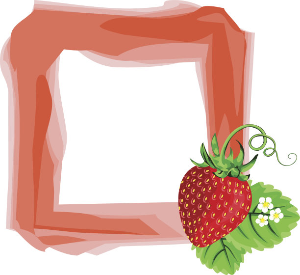 草莓框架图片下载