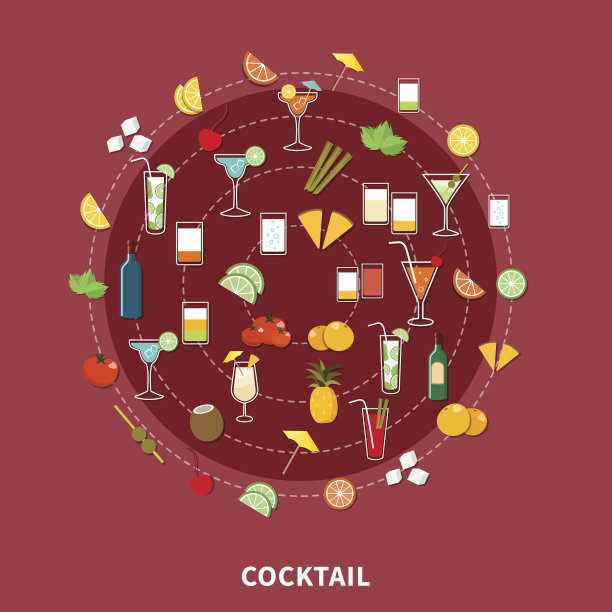 鸡尾酒图标设置图片下载