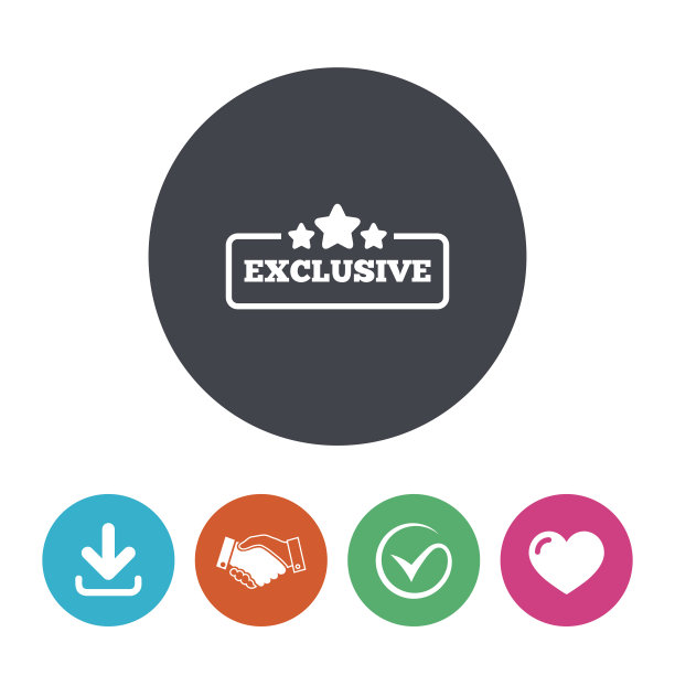 独家标志图标。特别优惠的象征图片下载