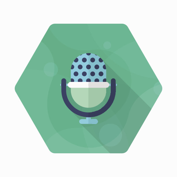 喇叭图标，矢量平面长阴影设计。图片下载