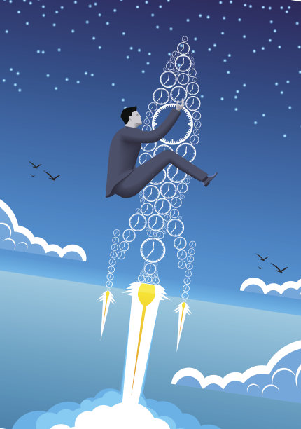 时间的力量经营理念素材图片