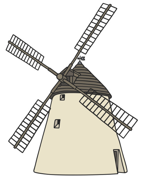 老石头风车图片下载