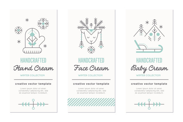 冬季手工化妆品设计工具包图片下载