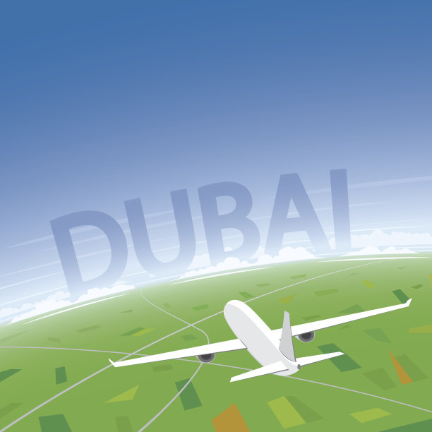 迪拜的航班目的地图片下载