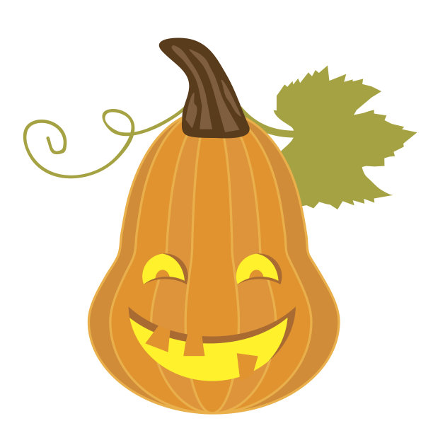 万圣节南瓜矢量插图图片下载