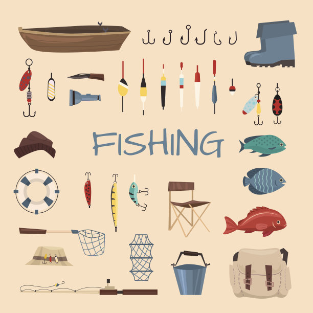 钓鱼工具说明图片下载