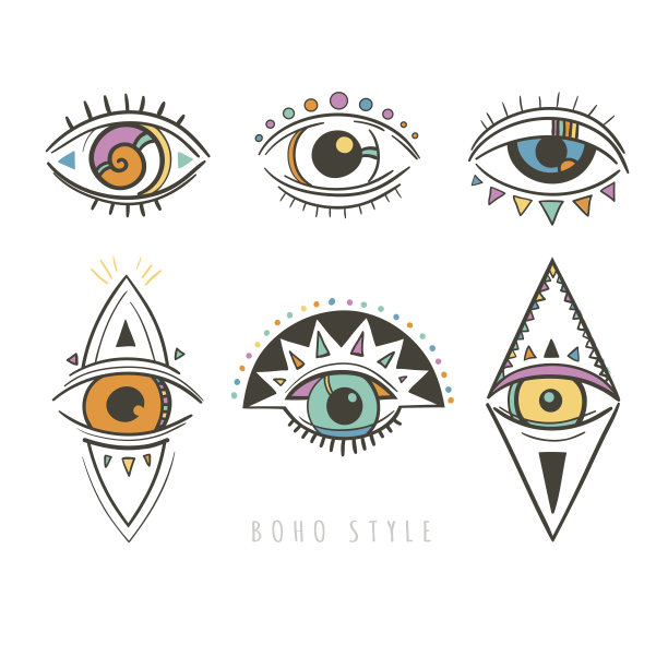 带有眼睛的装饰符号图片下载