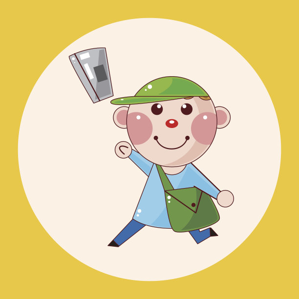 报童主题元素图片下载