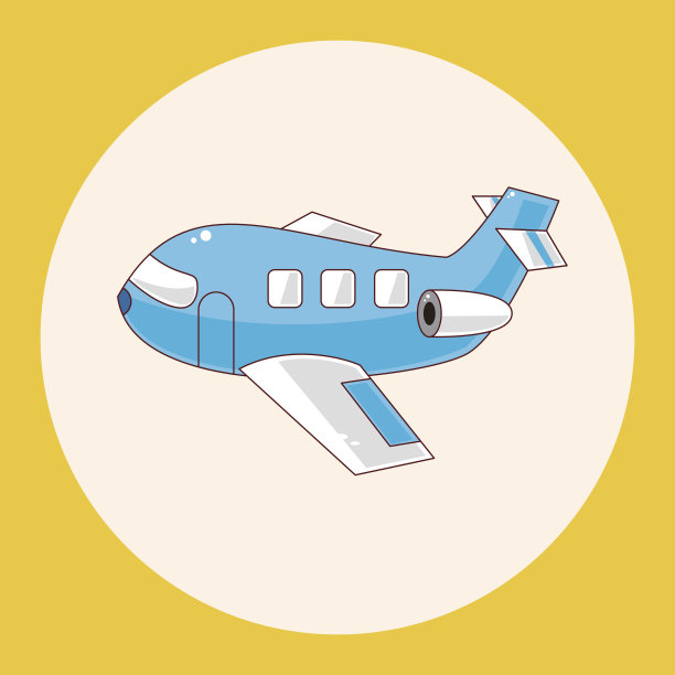 交通飞机主题元素图片下载