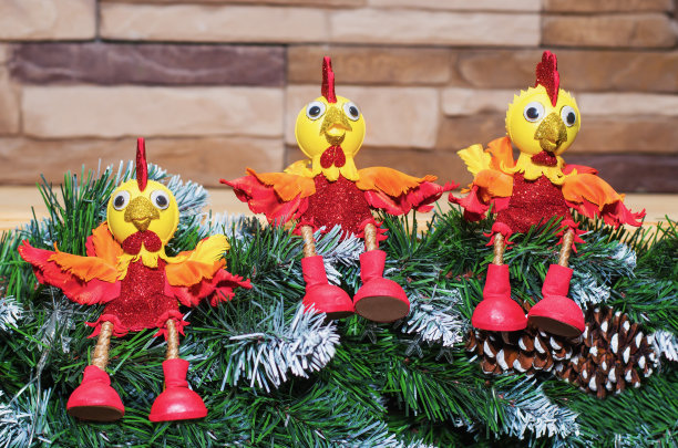 玩具是2017年新年的象征图片下载