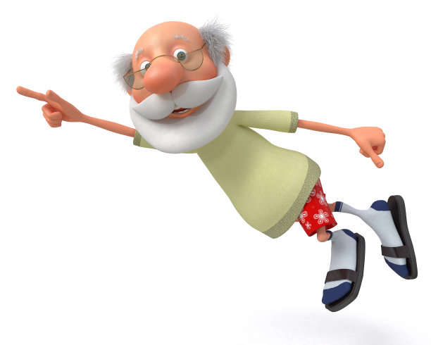 3 d的祖父退休图片下载