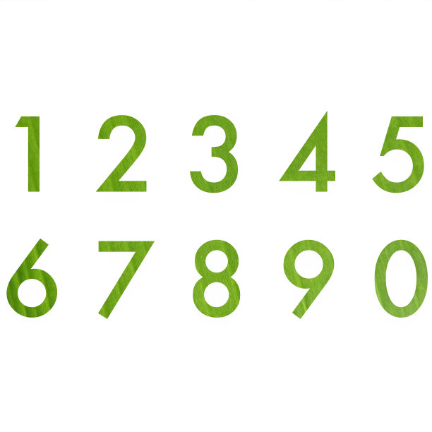 套绿叶纹理图案数图片下载