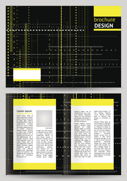 摘要宣传册、小册子矢量设计模板图片下载