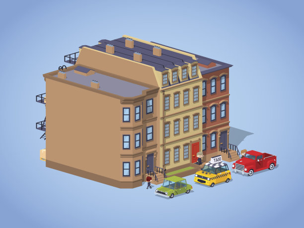 低聚褐石城房子图片下载