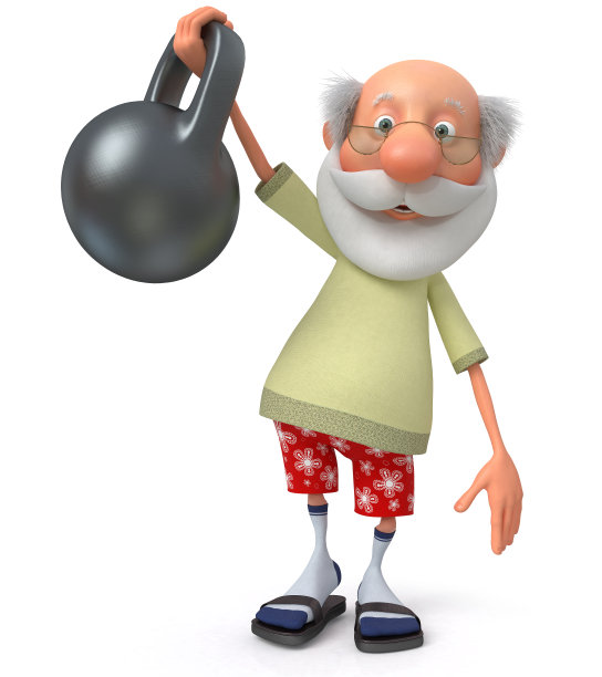 3d退休者与重量图片下载