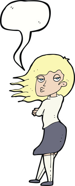 卡通女人用语音泡泡做照片脸图片下载