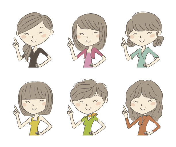 一套女人的发型图片下载