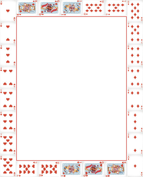 边界与扑克牌图片下载