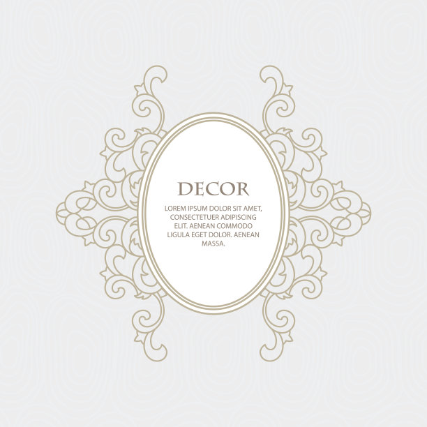 矢量装饰画框素材图片