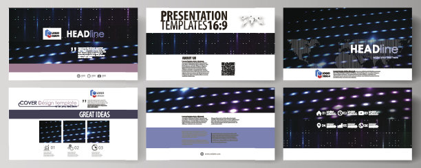 业务模板高清格式的演示幻灯片。布局在图片下载