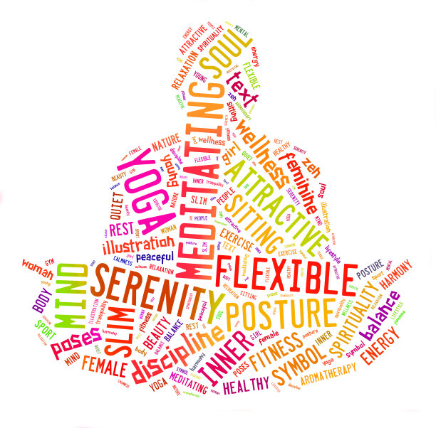 一个做瑜伽冥想的男人的形状图片下载