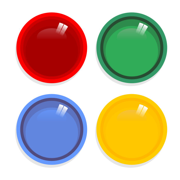 光滑的按钮。网络图标图片下载