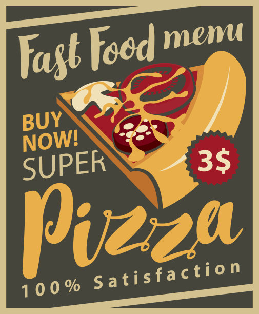 菜单上有一片披萨图片下载