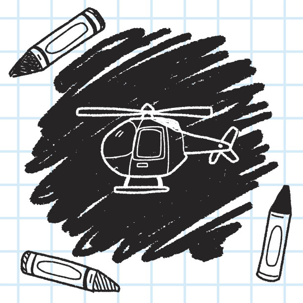 直升机涂鸦图片下载