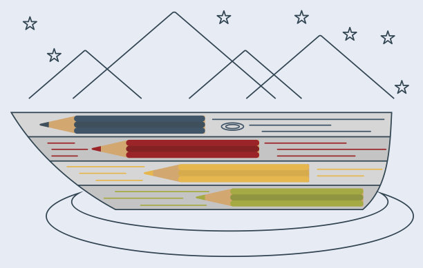 boat_with_铅笔图片下载