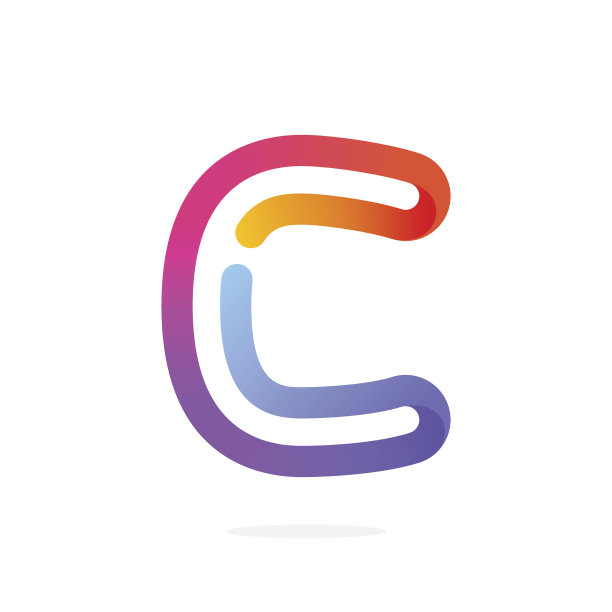 C字母彩色图标图片下载