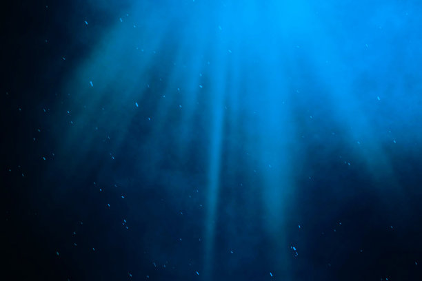 水下的海，有光的海。三维演示图片下载