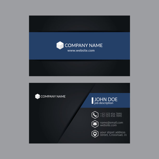 名片模板。素材图片