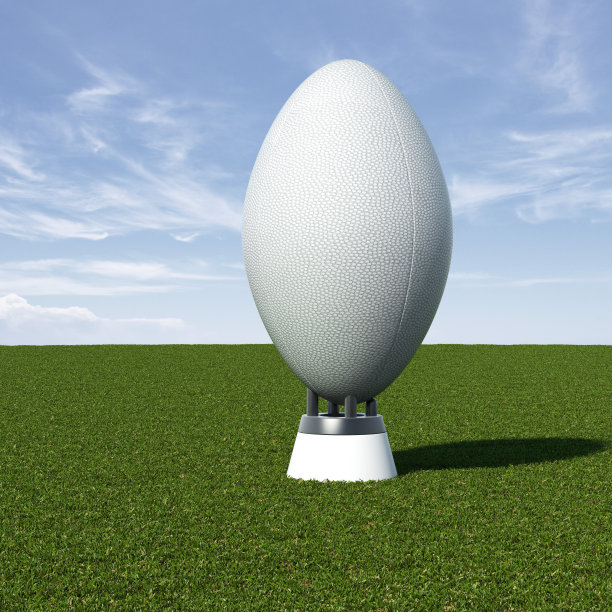 在绿色草地上的橄榄球图片下载