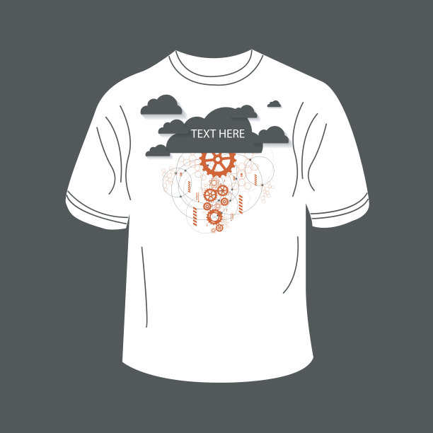 t恤设计采用抽象技术。矢量图图片下载