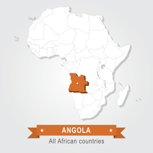 安哥拉。所有非洲国家。图片下载