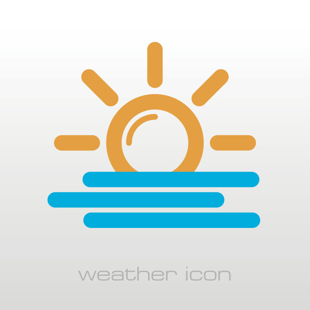 太阳热图标。气象。天气图片下载