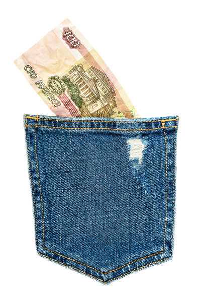 口袋里的卢布钞票图片下载