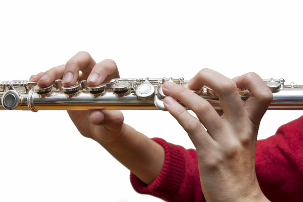 女人拿着长笛图片下载