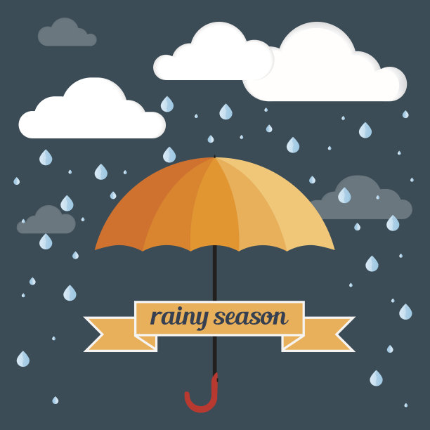 伞雨平素材图片