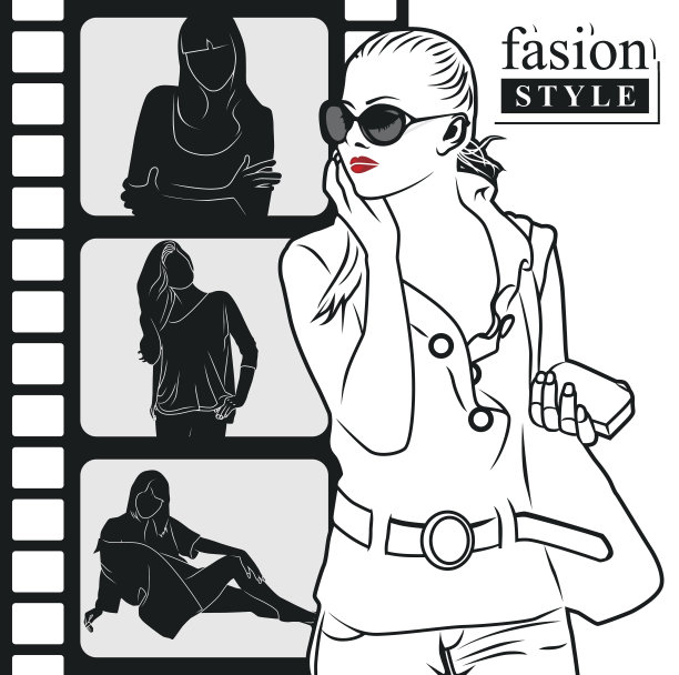 投资组合模型。矢量插图。图片下载