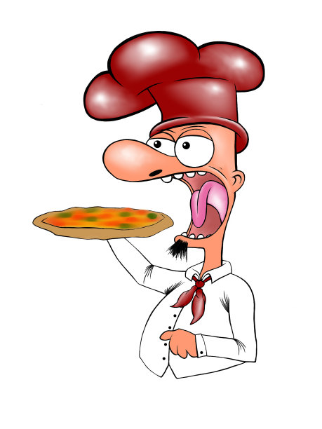 披萨卡通厨师图片下载