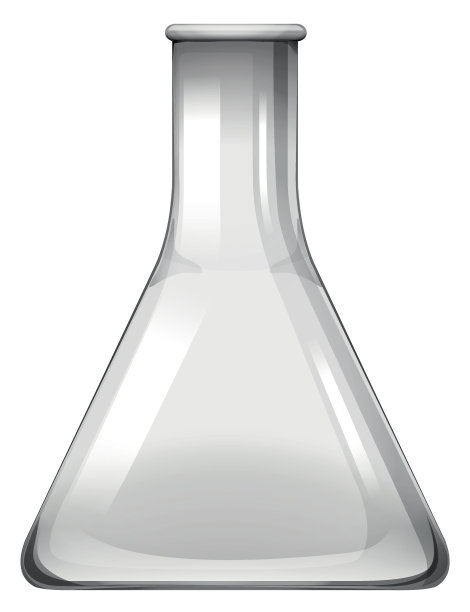 白色的玻璃烧杯空了图片下载