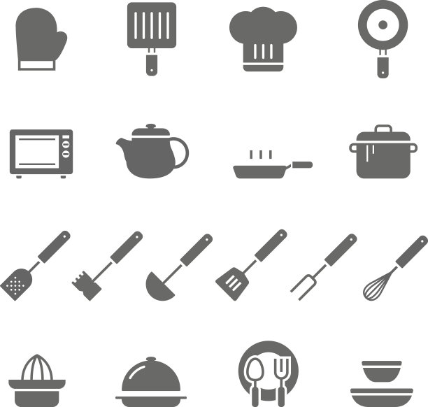 图标套装-厨房用具图片下载