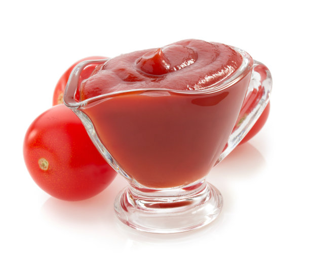 番茄酱在碗上白图片下载