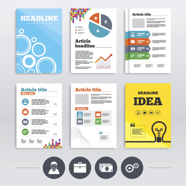 商人的迹象。人类和现金的金钱图标。图片下载