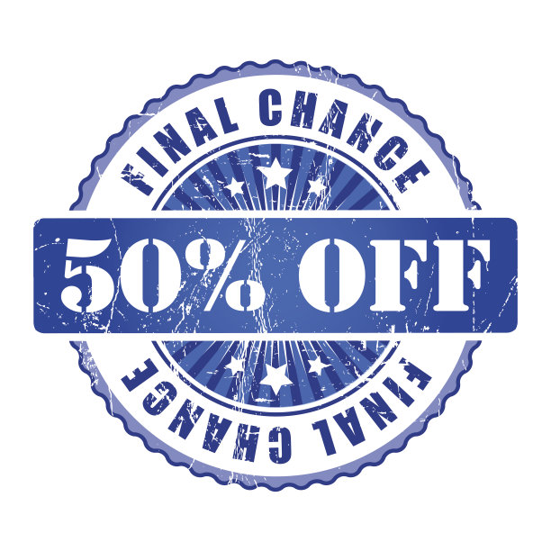50%最终机会邮票。图片下载