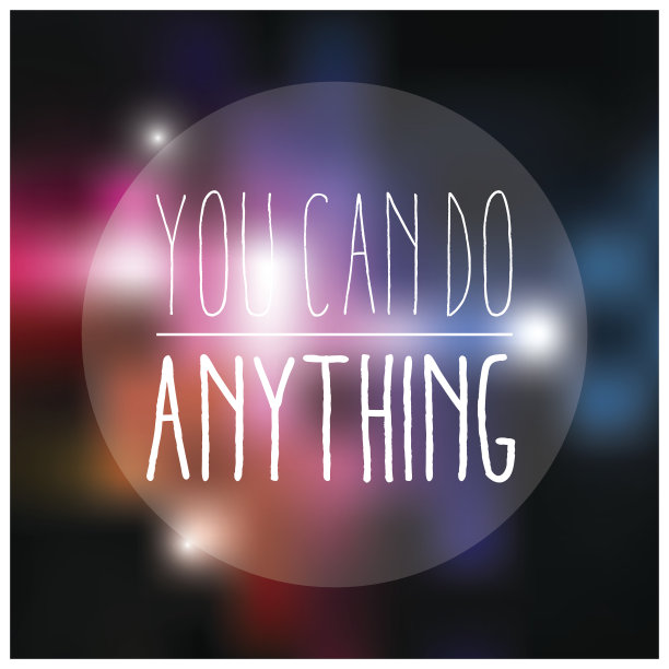 引用，鼓舞人心的海报，排版设计，矢量插图图片下载