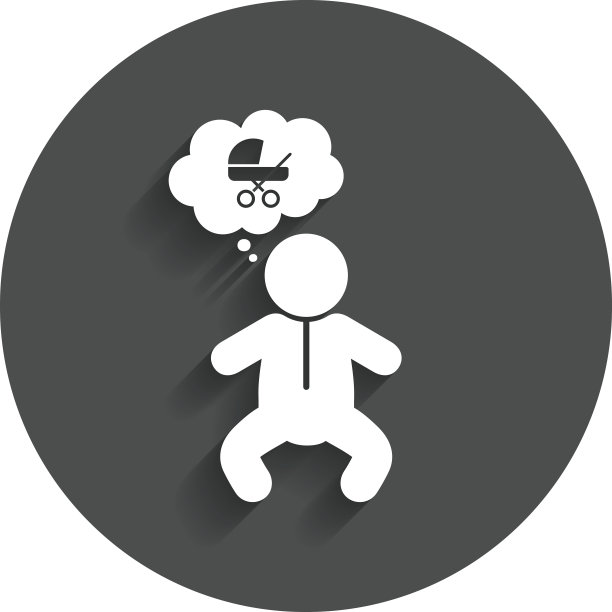 婴儿婴儿标志图标。蹒跚学步的孩子的象征。图片下载